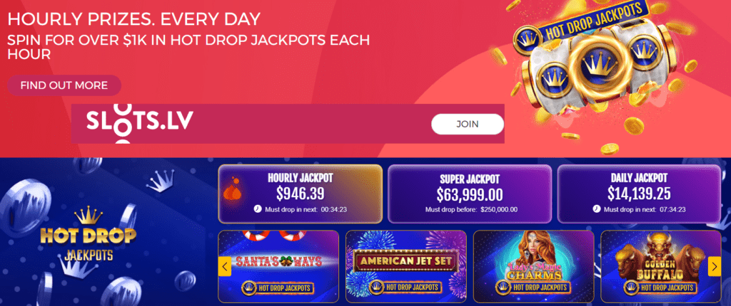 Slots LV Hot Drop Jackpots