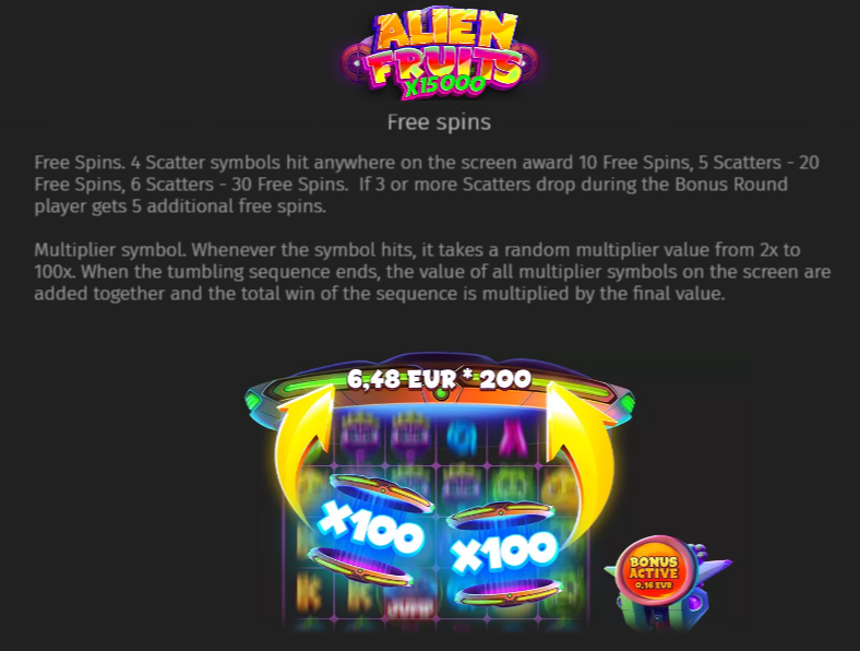 Alien Fruits Slot Review - Free Spins
