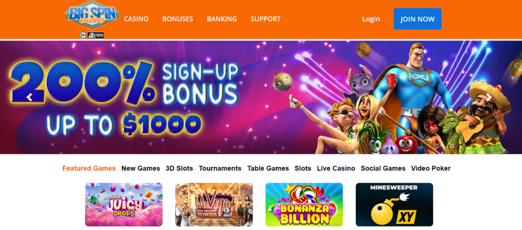 Big Spin Casino Review