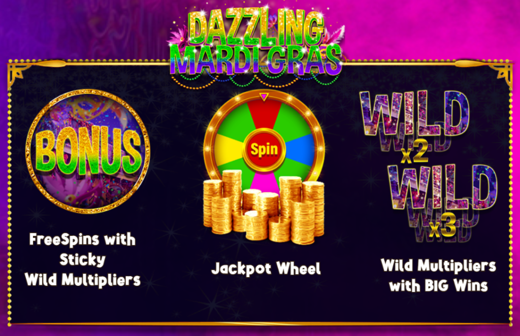 Dazzling Mardi Gras Slot Game Review - Features