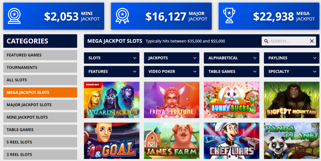 GT Bets Casino Review - Slots