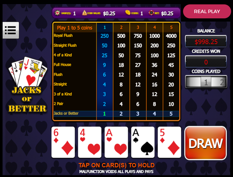 How to Play Jacks or Better Online Video Poker