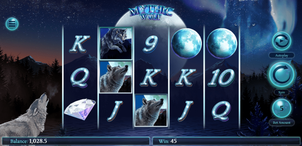 Mythic Wolf Slot @ Cafe Casino