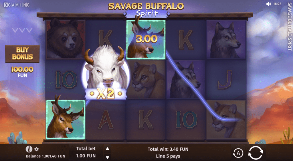 Savage Buffalo Spirit Slot