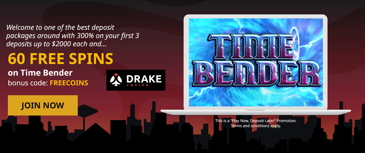 Drake Casino 60 FREE SPINS