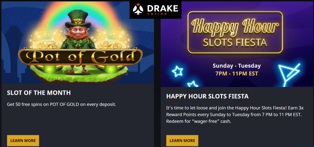 Drake Casino Review - Promos