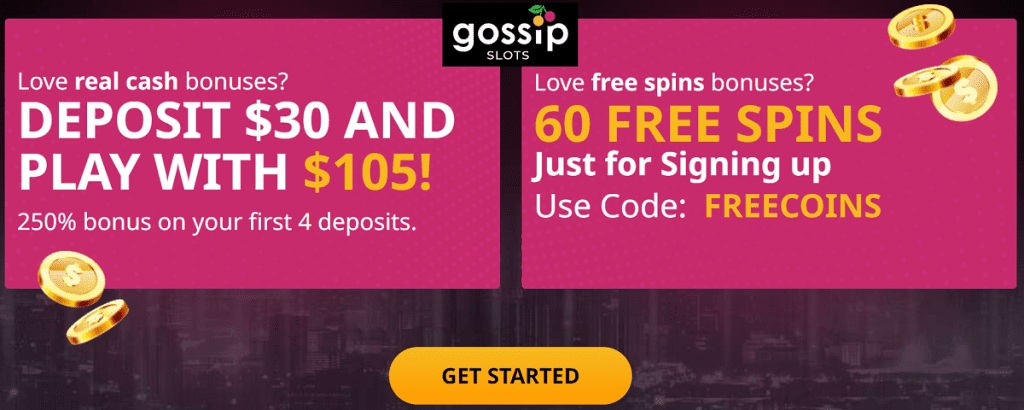Gossip Slots Bonus Promo