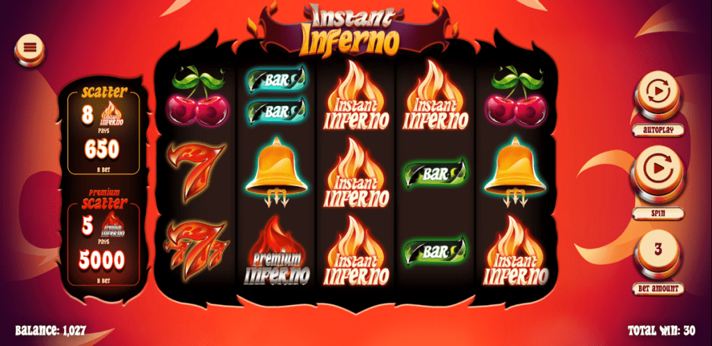 Instant Inferno - Best Real Money Slots @ Ignition Casino