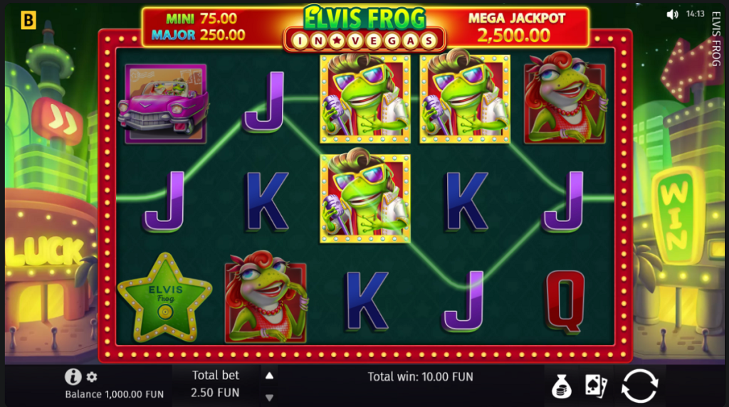 Elvis Frog in Vegas - Best Slots at MyBookie