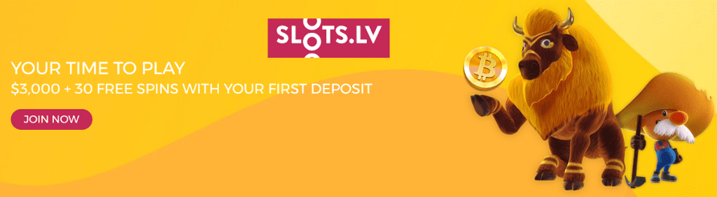 Slots.lv Welcome Bonus 1