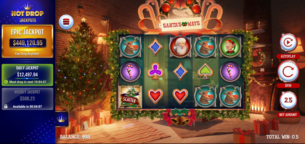 Santa's Ways Hot Drop Jackpots