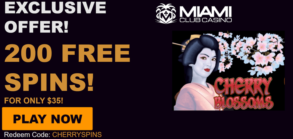 Miami Club Casino - 200 FREE SPINS