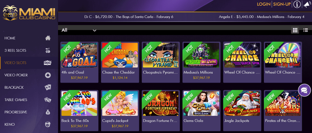 Miami Club Casino Slots