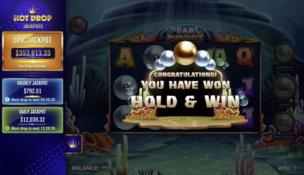 Pearl Pursuit Hold & Win HOT DROP Jackpots