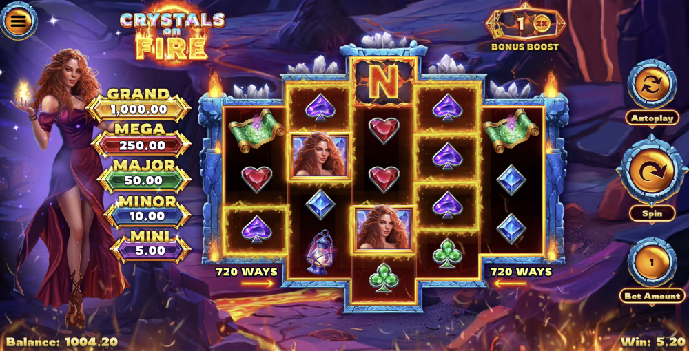 Crystals on Fire