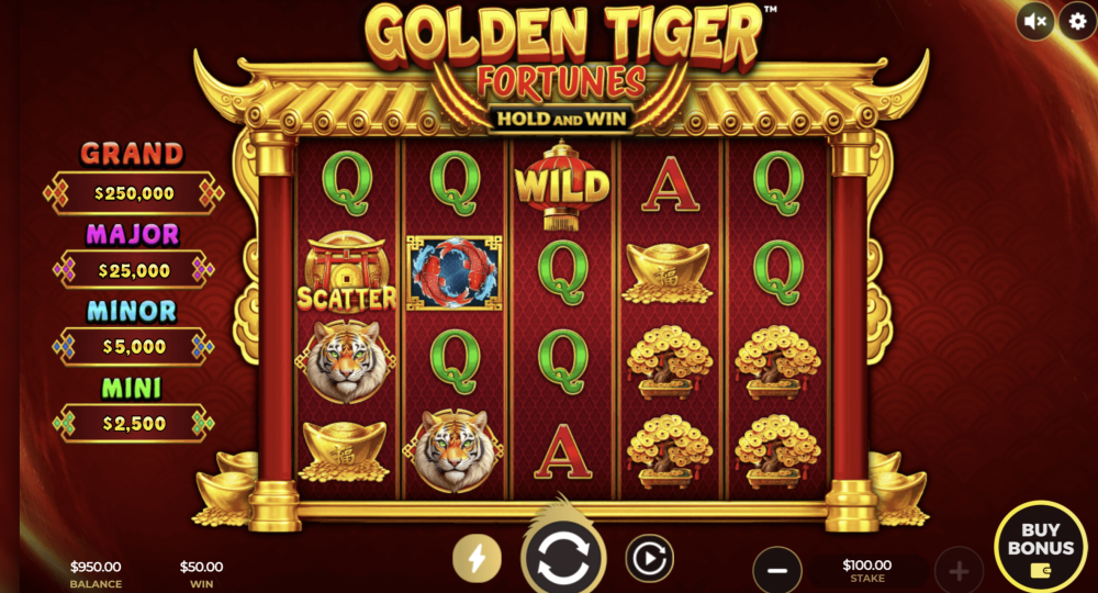Golden Tigers Fortune Hold & Win