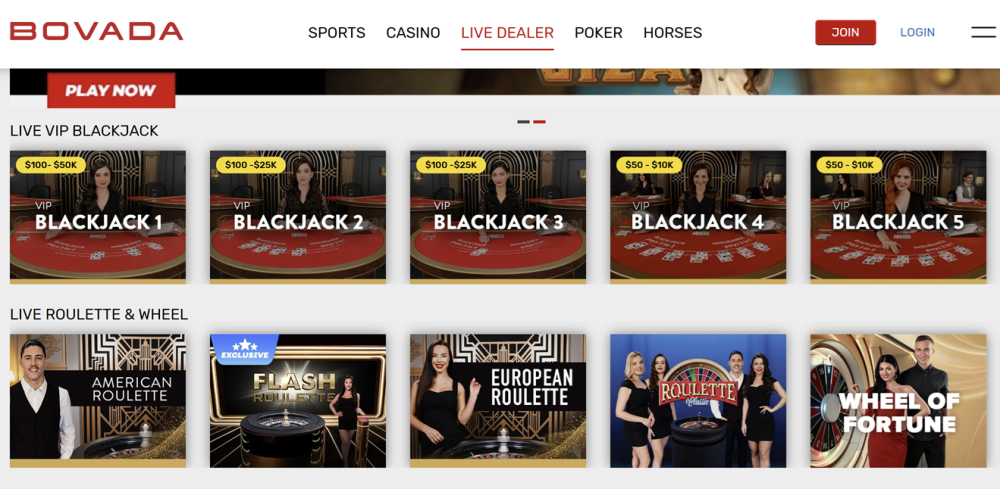 LIVE DEALER Blackjack
