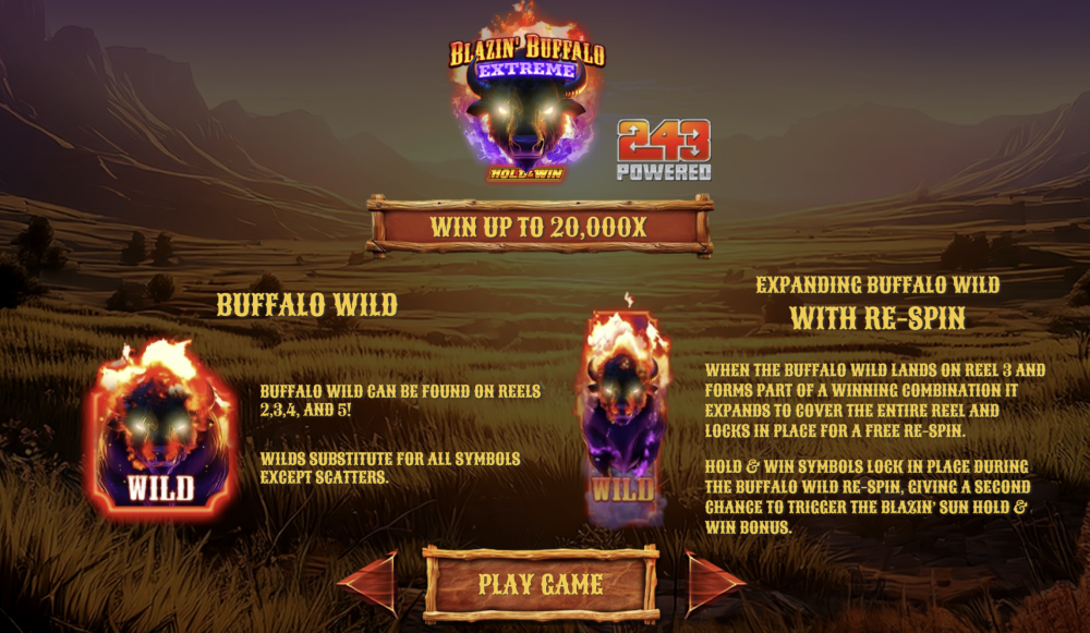 Blazin' Buffalo Extreme Hold & Win